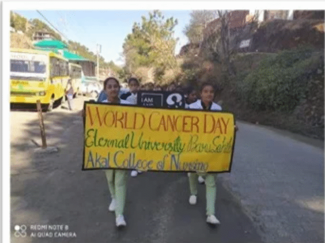 Raising Awareness Against Cancer – Akal College of Nursing Observes World Cancer Day 2020