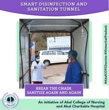 Combating COVID-19 – Akal College of Nursing and Kalgidhar Trust Lead the Way with Screening Campaign & Smart Sanitation Tunnel