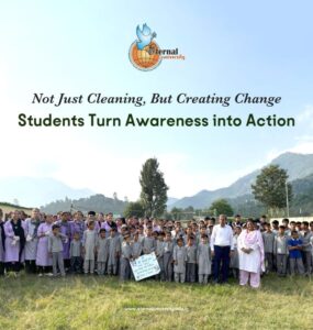 Swachhta Pakhwara 2025 – Eternal University Students Lead Cleanliness Revolution in Kotla Mangan