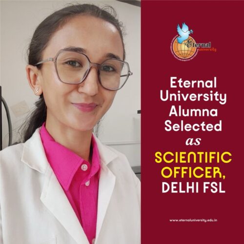 Eternal University Alumna Sujata Negi Selected as Scientific Officer at FSL Delhi