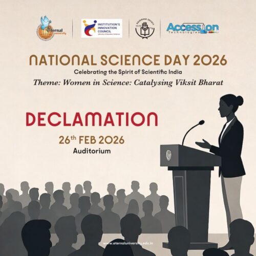 Women in Science Leading Viksit Bharat -National Science Day 2026 Declamation at Eternal University