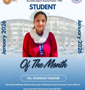 Celebrating Excellence Student of the Month Awards January 2026 at Akal College of Nursing