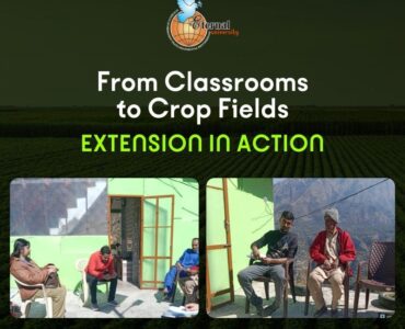 From Campus to Fields – Eternal University Engages Farmers Through Rural Extension Visit