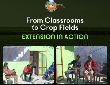 From Campus to Fields – Eternal University Engages Farmers Through Rural Extension Visit