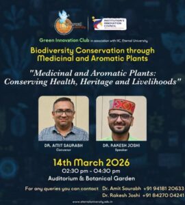 Exploring Nature’s Pharmacy – Eternal University Hosts Session on Biodiversity Conservation Through Medicinal Plants