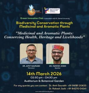 Exploring Nature’s Pharmacy – Eternal University Hosts Session on Biodiversity Conservation Through Medicinal Plants