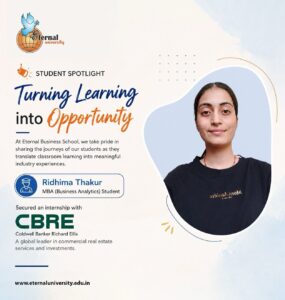 From Baru Sahib to CBRE – An MBA in Business Analytics Success Story at Eternal University