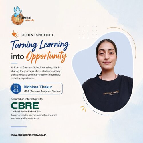 From Baru Sahib to CBRE – An MBA in Business Analytics Success Story at Eternal University